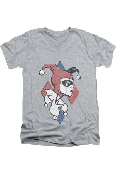 Gildan Batman Profiling Short Sleeve Adult V Neck Premium Cotton Tee / T-shirt In Multi