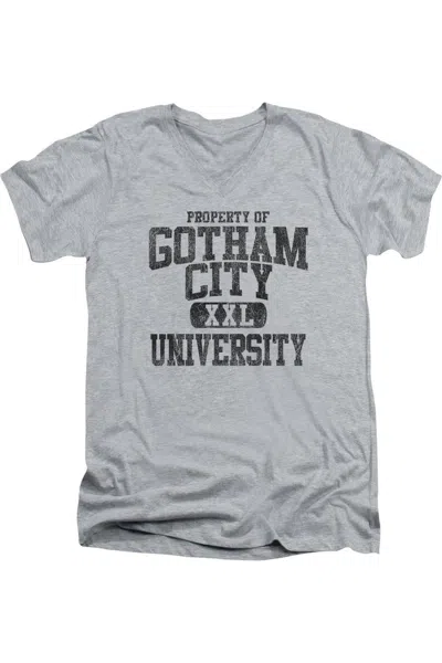 Gildan Batman Property Of Gcu Short Sleeve Adult V Neck Tee / T-shirt In Multi