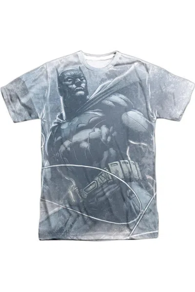 Gildan Batman Protector Short Sleeve Adult Poly Crew Tee / T-shirt In White