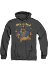 Gildan Batman Pumpkin Burst Adult Heather Hoodie / Hooded Sweatshirt In Black