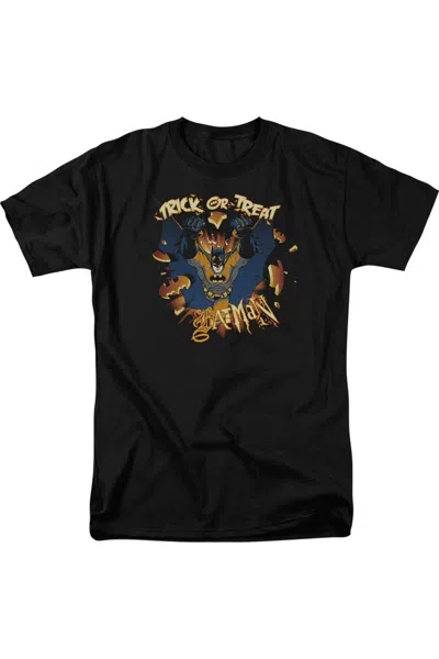 Gildan Batman Pumpkin Burst Short Sleeve Adult Tee / T-shirt In Black