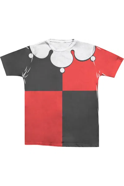 Gildan Batman Quinn Costume Adult Poly/cotton Short Sleeve Tee / T-shirt In White
