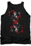 Gildan Batman Quinn Of Diamonds Adult Tank Top In Black