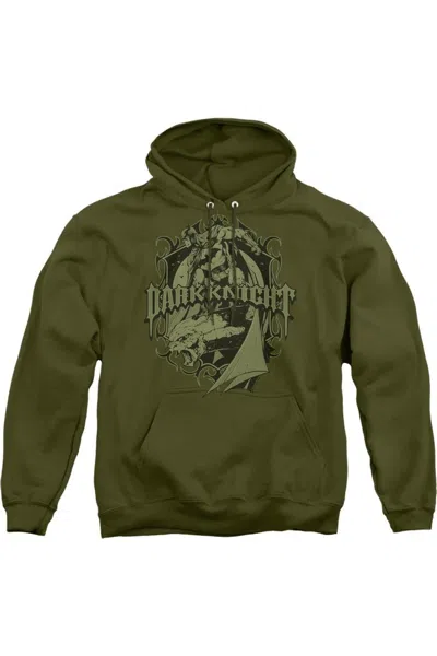 Gildan Batman Ready To Strike Adult Pull Over Hoodie / Hooded Sweatshirt In Green