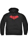 Gildan Batman Red Hood Adult Pull Over Hoodie / Hooded Sweatshirt In Black