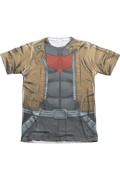 Gildan Batman Red Hood Uniform Adult Poly/cotton Short Sleeve Tee / T-shirt In White