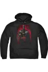 Gildan Batman Red Knight Adult Pull Over Hoodie / Hooded Sweatshirt In Black