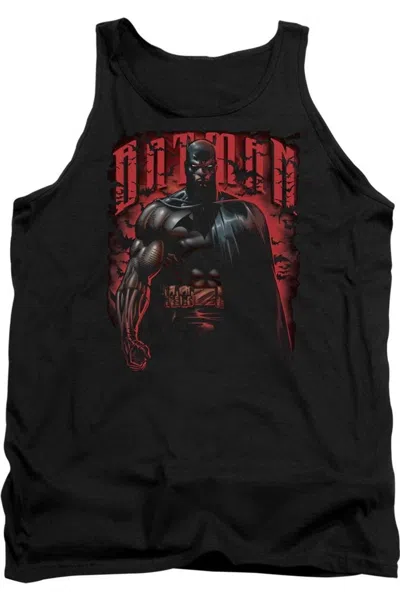 Gildan Batman Red Knight Adult Tank Top In Black