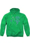 Gildan Batman Repeat Adult Pull Over Hoodie / Hooded Sweatshirt In Green