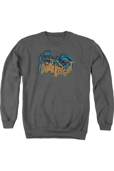 Gildan Batman Retro Dark Knight Adult Crewneck Sweatshirt In Pink