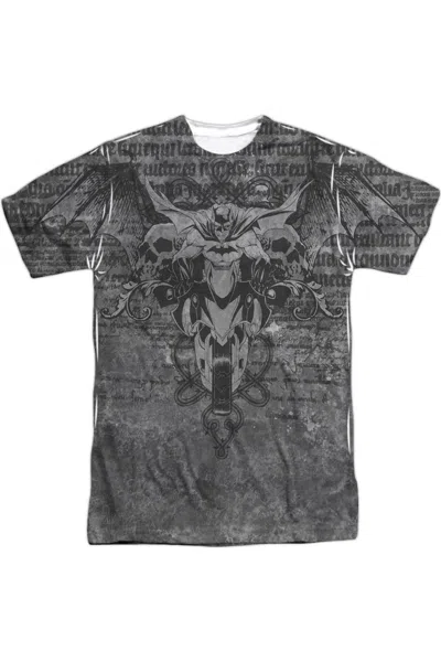 Gildan Batman Ride Free Short Sleeve Adult Poly Crew Tee / T-shirt In White