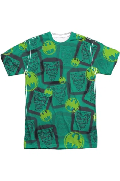 Gildan Batman Rivalry Short Sleeve Adult Poly Crew Tee / T-shirt In White