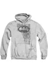 Gildan Batman Rivited Metal Logo Adult Pull Over Hoodie / Hooded Sweatshirt In Multi