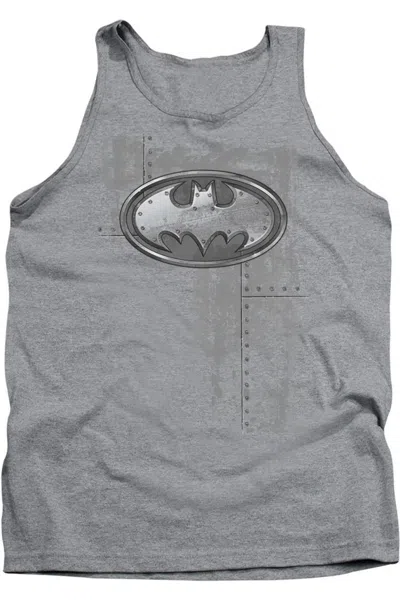 Gildan Batman Rivited Metal Logo Adult Tank Top In Multi