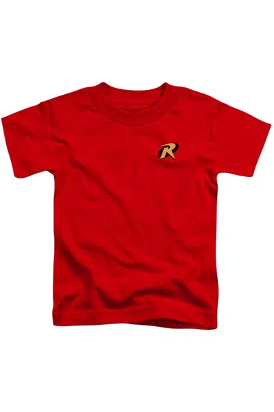 Gildan Kids' Batman Robin Logo Short Sleeve Juvenile Tee / T-shirt In Red