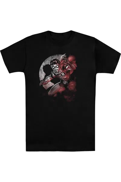 Gildan Batman Robin Spotlight Short Sleeve Adult Tee / T-shirt In Black