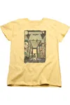 Gildan Batman Rogues Gallery Cover Short Sleeve Womens Tee / T-shirt In Yellow