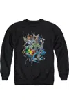 Gildan Batman Saints And Psychos Adult Crewneck Sweatshirt In Black