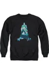 Gildan Batman Scene Inside Adult Crewneck Sweatshirt In Black