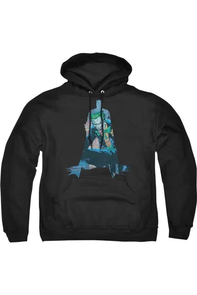Gildan Batman Scene Inside Adult Pull Over Hoodie / Hooded Sweatshirt In Black