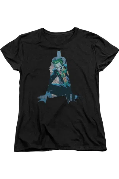 Gildan Batman Scene Inside Short Sleeve Women´s Tee / T-shirt In Black