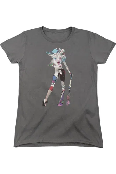 Gildan Batman Scene Inside Short Sleeve Women´s Tee / T-shirt In Pink