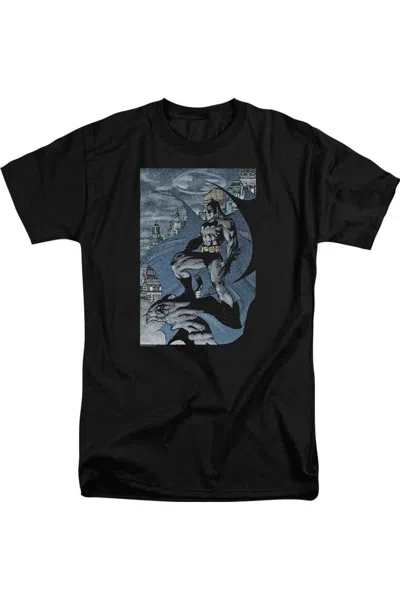 Gildan Batman Seurbat Short Sleeve Adult Tall Tee / T-shirt In Black