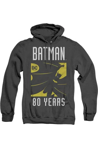 Gildan Batman Silhouette Adult Heather Hoodie / Hooded Sweatshirt In Black