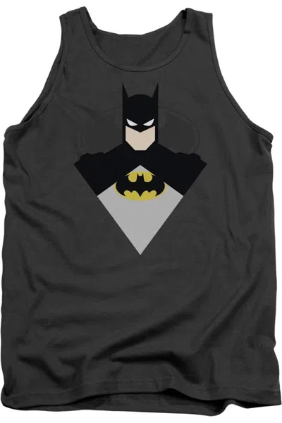 Gildan Batman Simple Bat Adult Tank Top In Pink