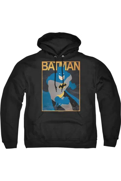 Gildan Batman Simple Bm Poster Adult Pull Over Hoodie / Hooded Sweatshirt In Black