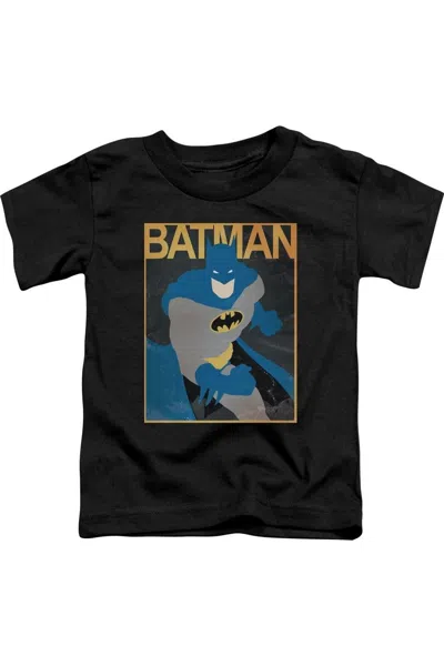 Gildan Kids' Batman Simple Bm Poster Short Sleeve Juvenile Tee / T-shirt In Black