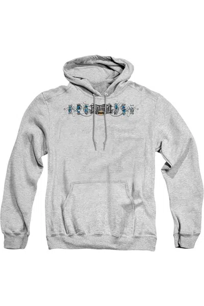 Gildan Batman Skateboard Bats Adult Pull Over Hoodie / Hooded Sweatshirt In Multi