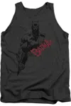 Gildan Batman Sketch Bat Red Logo Adult Tank Top In Pink