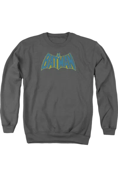 Gildan Batman Sketch Logo Adult Crewneck Sweatshirt In Pink