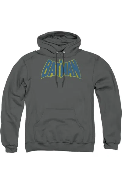 Gildan Batman Sketch Logo Adult Pull Over Hoodie / Hooded Sweatshirt In Pink