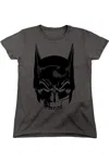 Gildan Batman Skull On Gray Short Sleeve Women´s Tee / T-shirt In Pink