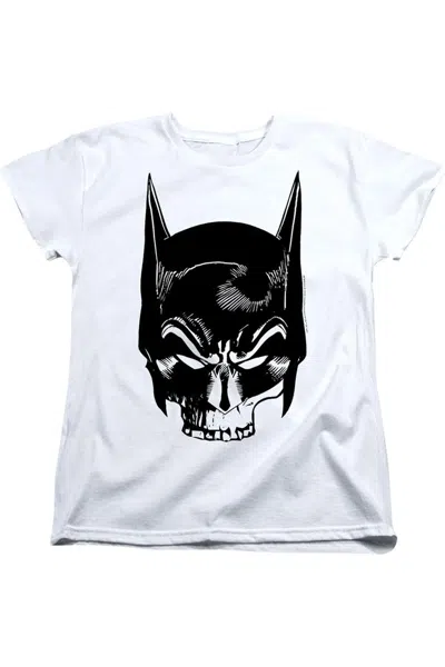 Gildan Batman Skull On White Short Sleeve Women´s Tee / T-shirt