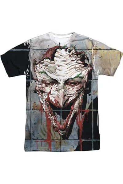 Gildan Kids' Batman Smile Short Sleeve Adult Poly Crew Tee / T-shirt In Multi