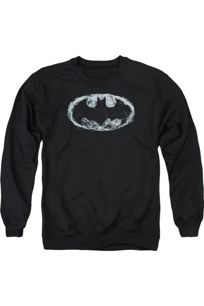 Gildan Batman Smoke Signal Adult Crewneck Sweatshirt In Black