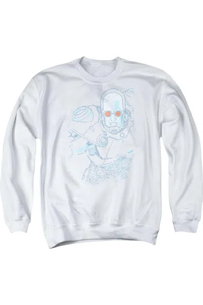 Gildan Batman Snowblind Freeze Adult Crewneck Sweatshirt In White