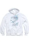 Gildan Batman Snowblind Freeze Adult Pull Over Hoodie / Hooded Sweatshirt In White