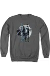 Gildan Batman Spotlight Adult Crewneck Sweatshirt In Pink