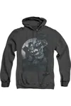 Gildan Batman Spotlight Adult Heather Hoodie / Hooded Sweatshirt In Black