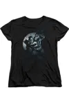 Gildan Batman Spotlight Short Sleeve Womens Tee / T-shirt In Black