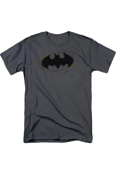 Gildan Batman Spray Paint Logo Short Sleeve Adult Tee / T-shirt In Pink