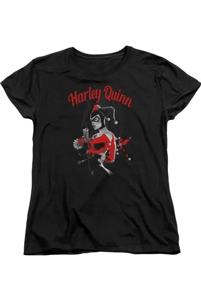 Gildan Batman Spring Short Sleeve Women´s Tee / T-shirt In Black