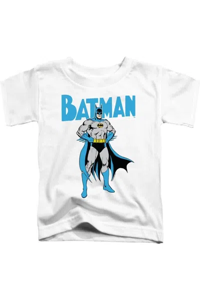 Gildan Kids' Batman Stance Short Sleeve Toddler Tee / T-shirt In White