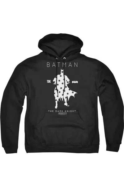 Gildan Batman Star Silhouette Adult Pull Over Hoodie / Hooded Sweatshirt In Black