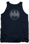 Gildan Batman Starry Night Shield Adult Tank Top In Blue