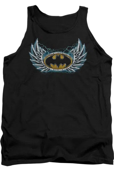 Gildan Batman Steel Wings Logo Adult Tank Top In Black